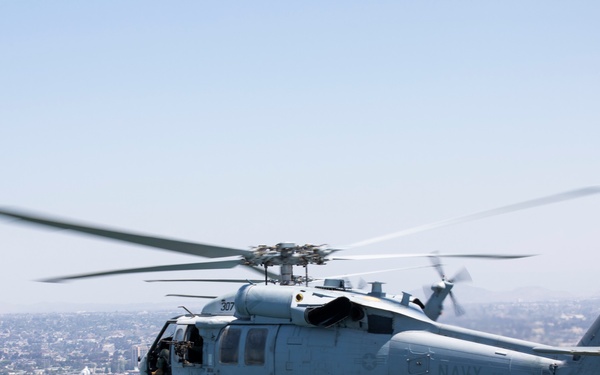 &quot;Firehawks&quot; of Helicopter Sea Combat Squadron 85 Conduct Final Flight