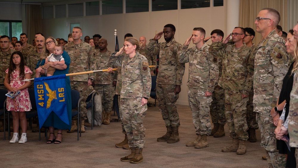 4th Logistics Readiness Squadron Change of command ceremony