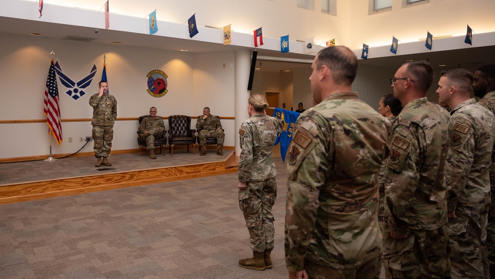 4th Logistics Readiness Squadron Change of command ceremony