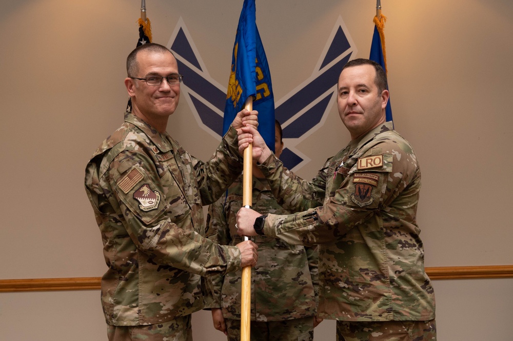 4th Logistics Readiness Squadron Change of command ceremony