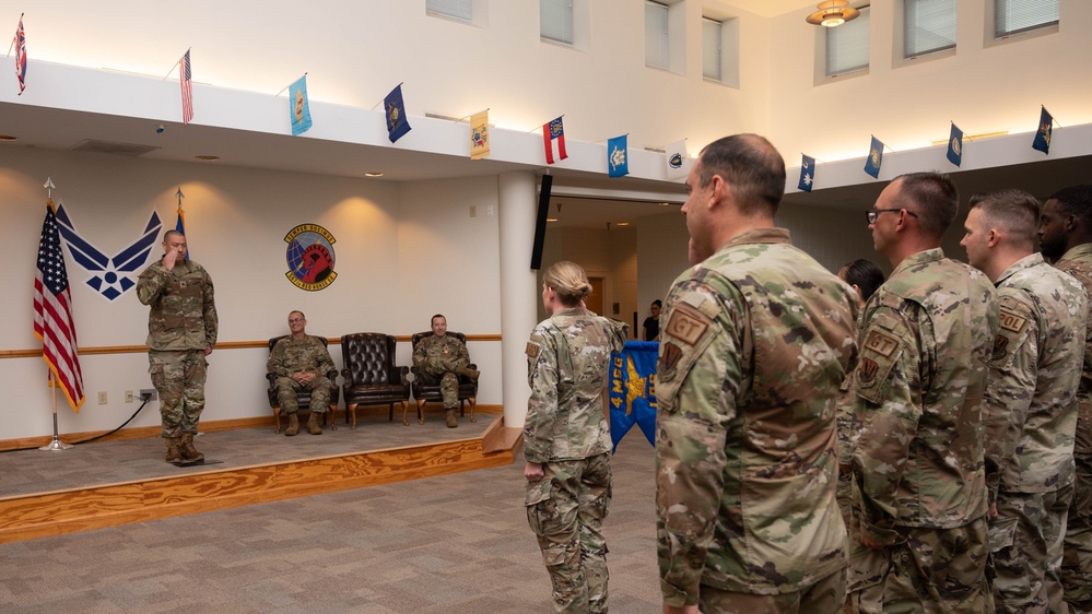 4th Logistics Readiness Squadron Change of command ceremony