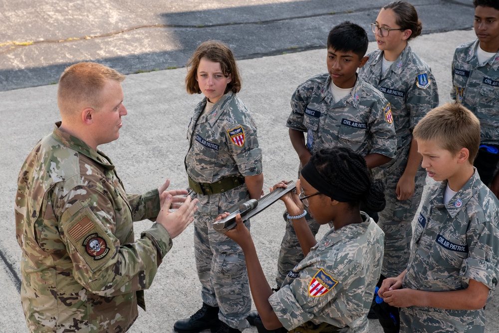Civil Air Patrol encampment visits 122nd Fighter Wing