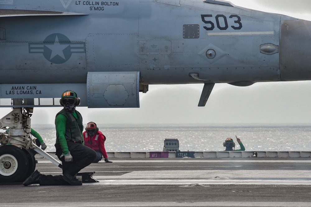 USS Ronald Reagan (CVN 76) conducts flight operations