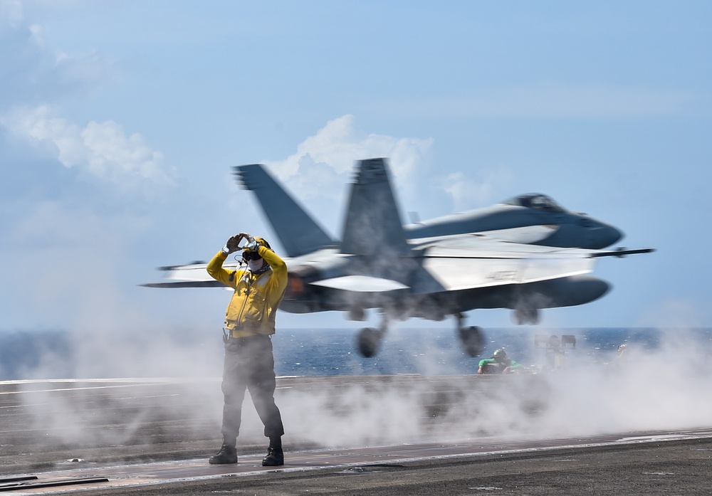 USS Ronald Reagan (CVN 76) conducts flight operations