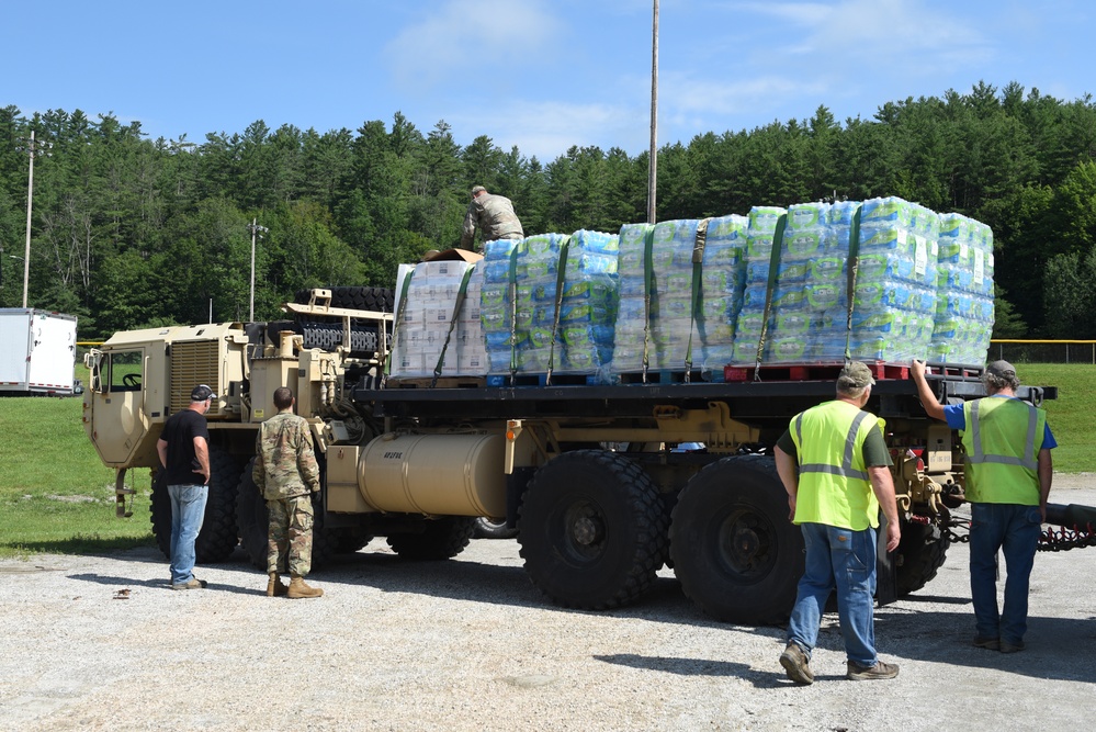 Vermont National Guard Delivers Water After Flooding