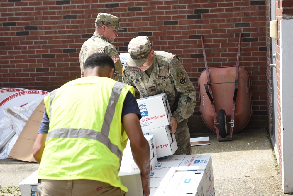 Vermont National Guard Delivers Water After Flooding