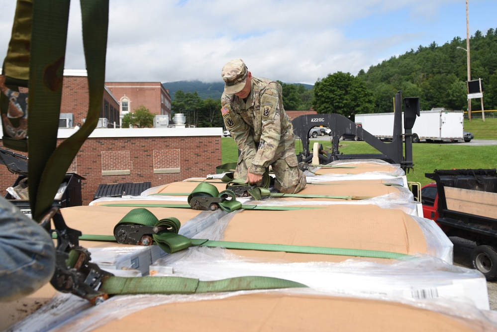 Vermont National Guard Delivers Water After Flooding