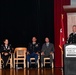 Col. Rockwell speaks at the change of command ceremony where took over for Col. Culberson