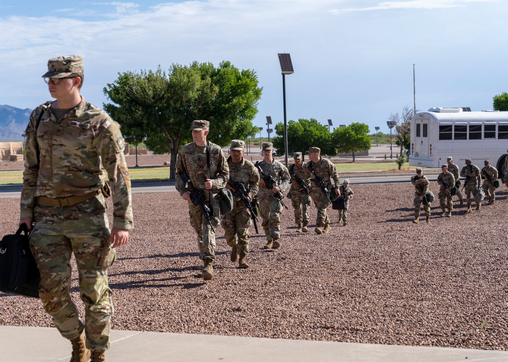 519th Military Battalion arrives at  White Sands Missile Range