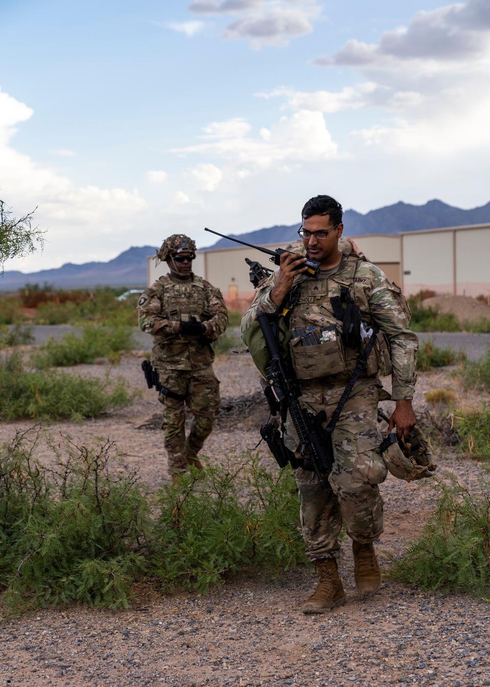 TF51 observe 549th Military Police Company at spot check site