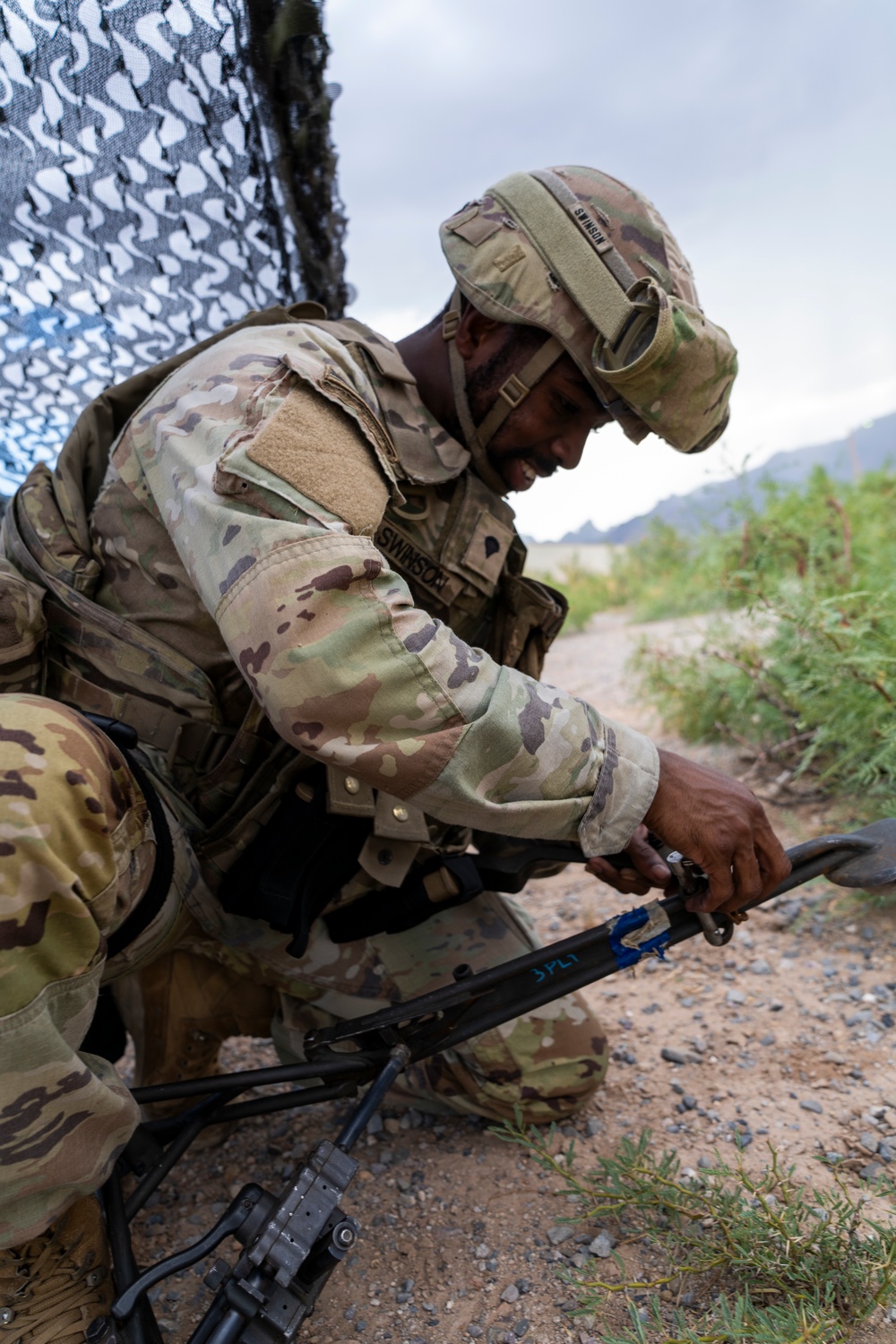 TF51 observe 549th Military Police Company at spot check site