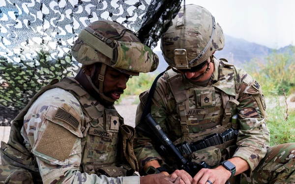TF51 observe 549th Military Police Company at spot check site