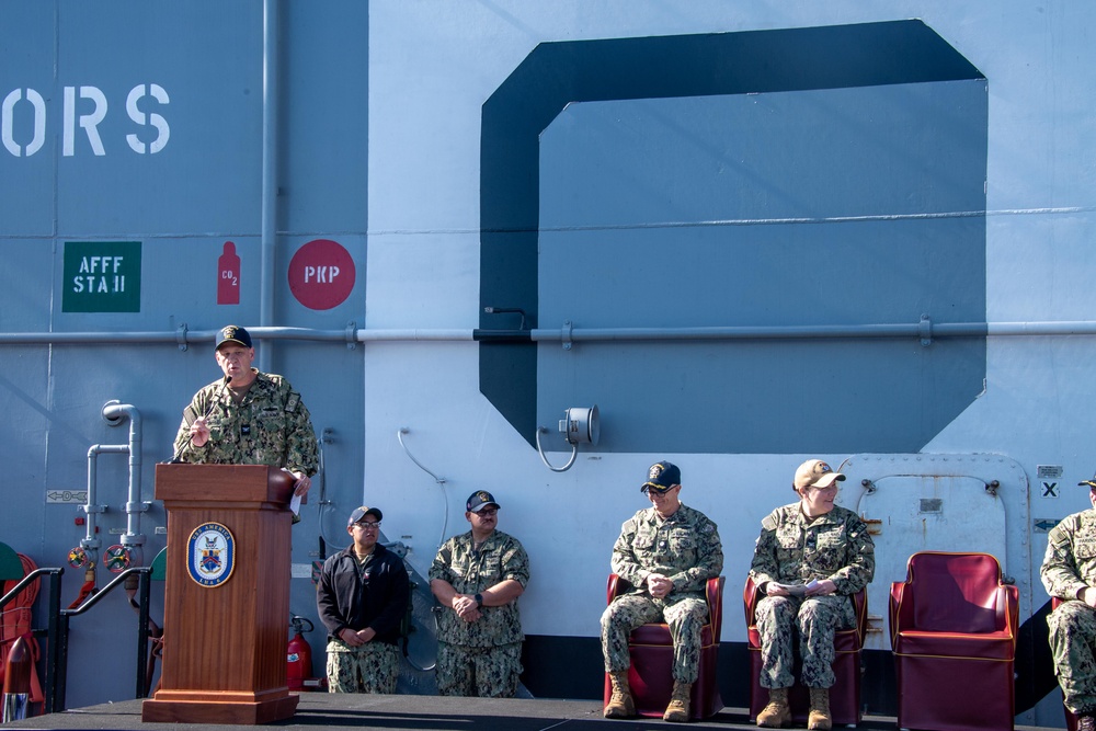 USS America Holds Change of Command