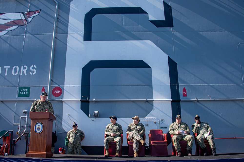 USS America Holds Change of Command