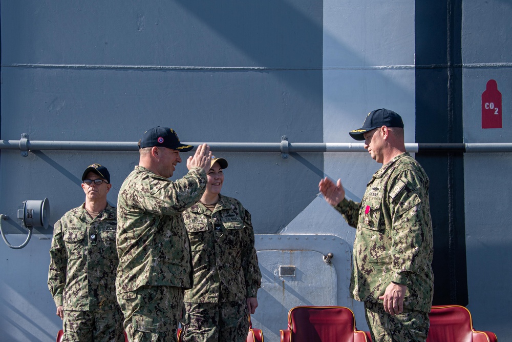 USS America Holds Change of Command