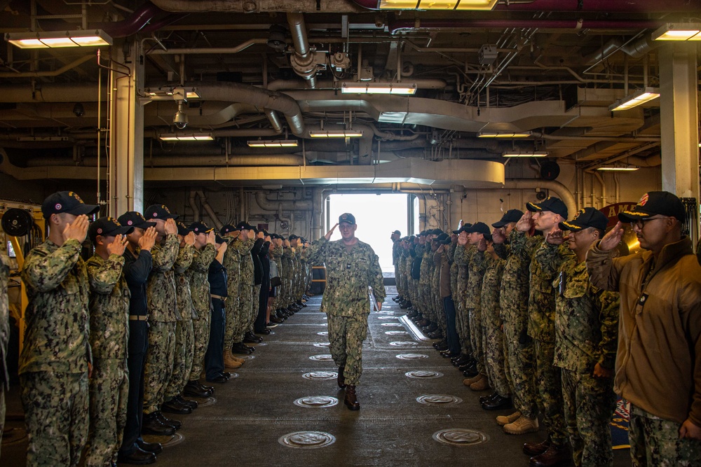 USS America Holds Change of Command