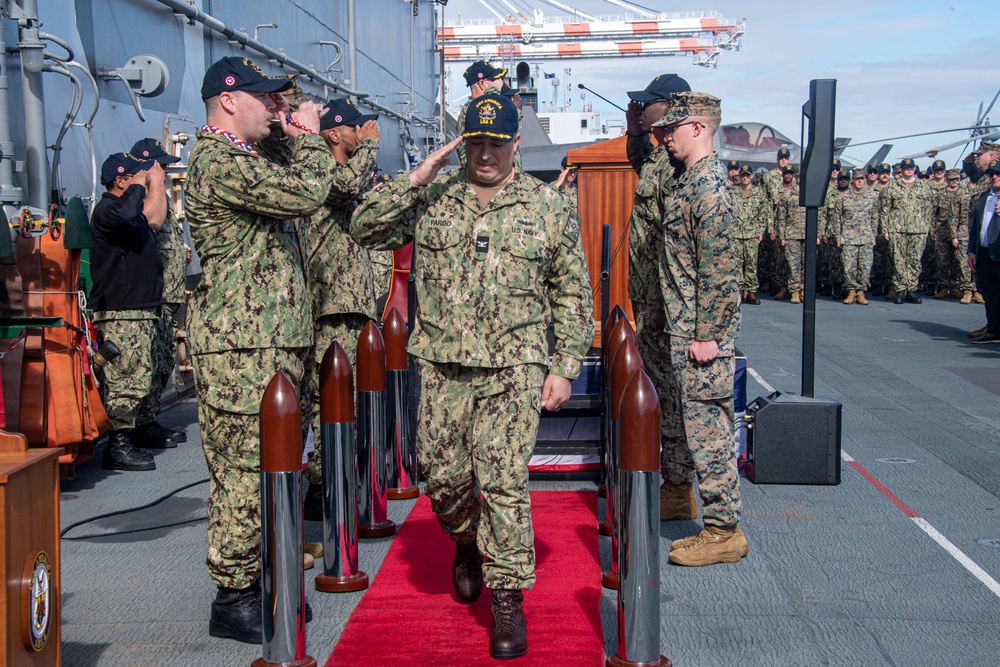 USS America Holds Change of Command