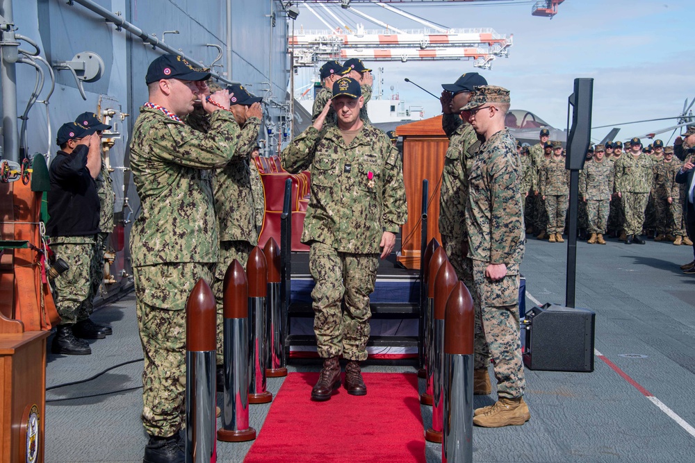 USS America Holds Change of Command