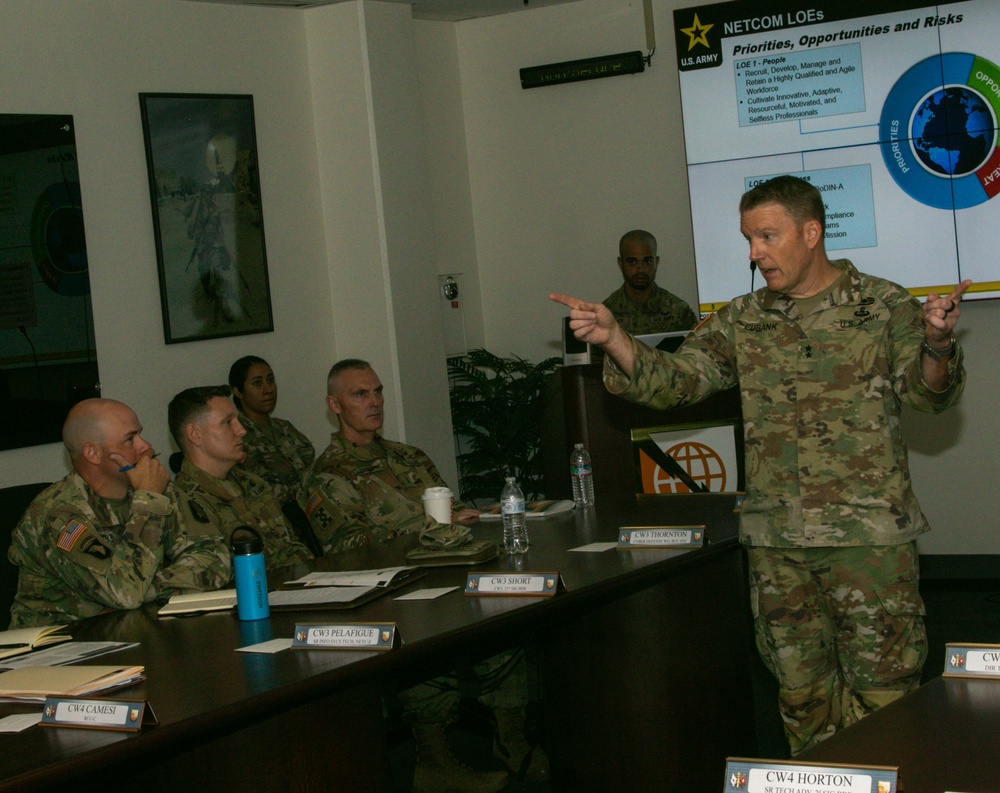 NETCOM’s Warrant Officer Cohort gather, strategize for future success