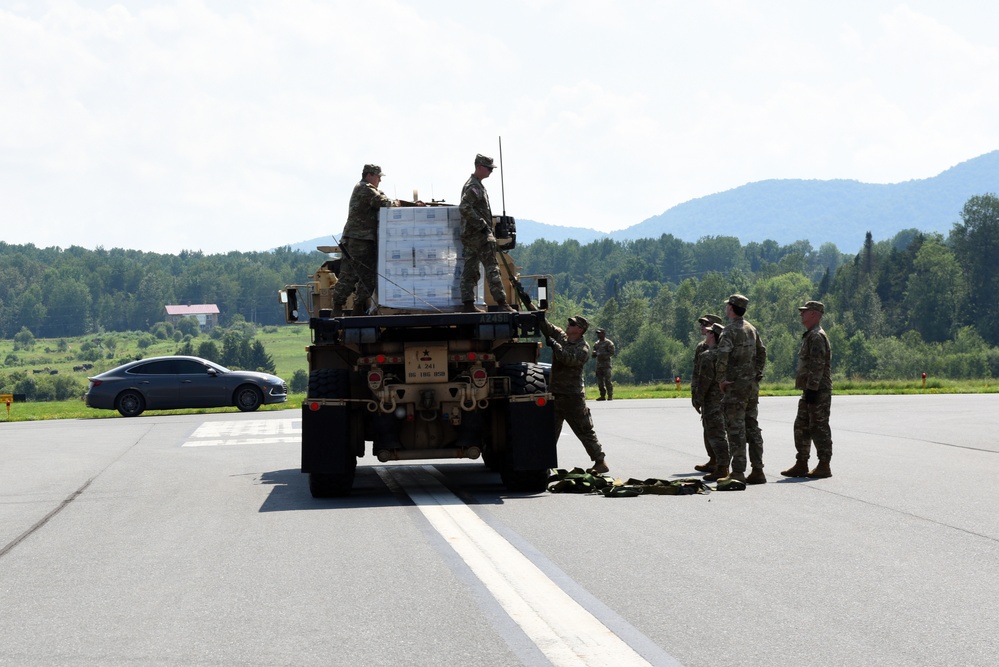 Vermont National Guard Loads Water for Flood Relief