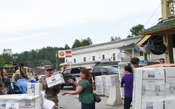 Vermont National Guard Delivers Water as Part of Flood Relief