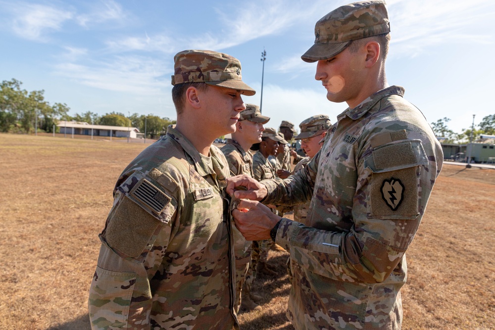 Charlie Company, 524th Division Sustainment Support Battalion Promotion Ceremony