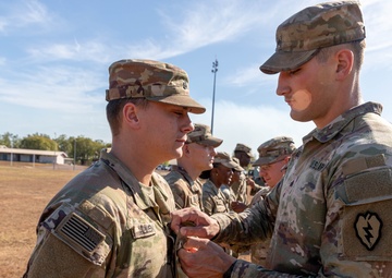 Charlie Company, 524th Division Sustainment Support Battalion Promotion Ceremony