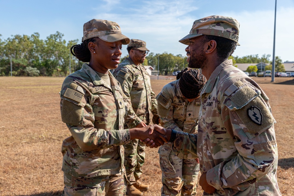 Charlie Company, 524th Division Sustainment Support Battalion Promotion Ceremony