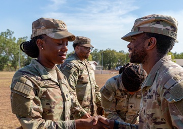 Charlie Company, 524th Division Sustainment Support Battalion Promotion Ceremony
