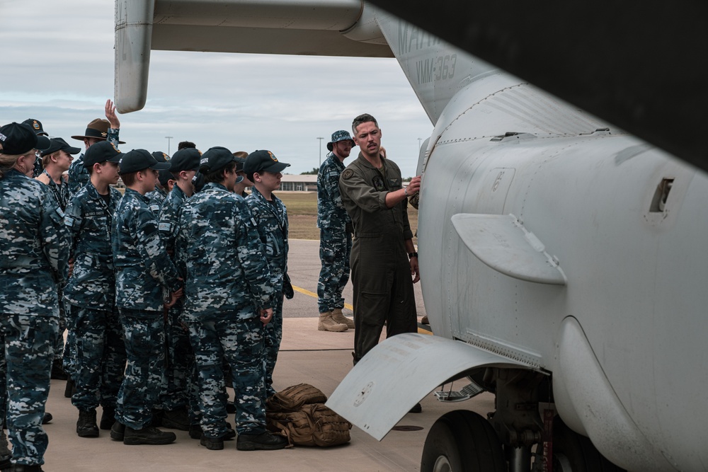 MRF-D hosts static display for Royal Australian Air Force cadets