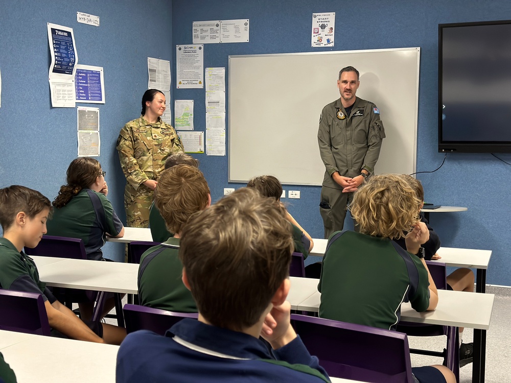 U.S., Australia partner to school kids on military careers