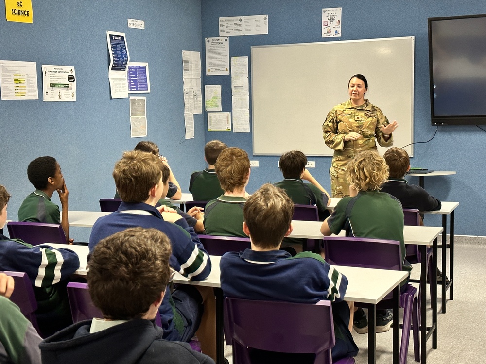 U.S., Australia partner to school kids on military careers