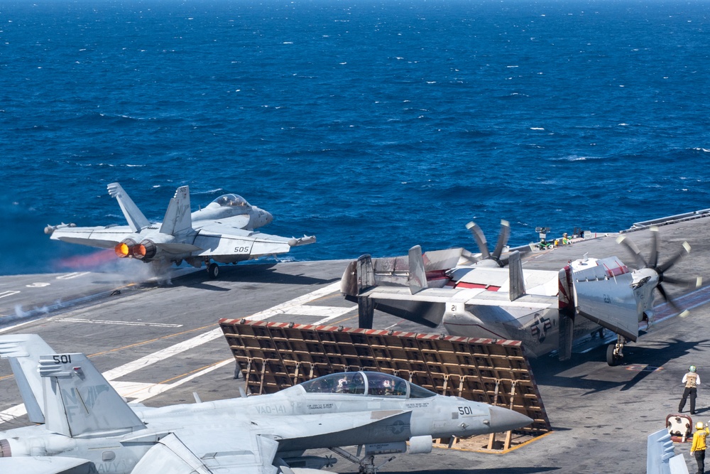 USS Ronald Reagan (CVN 76) conducts flight operations