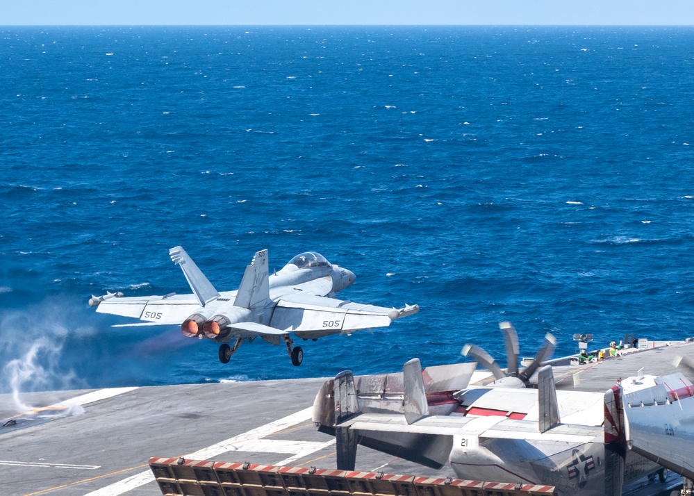 USS Ronald Reagan (CVN 76) conducts flight operations