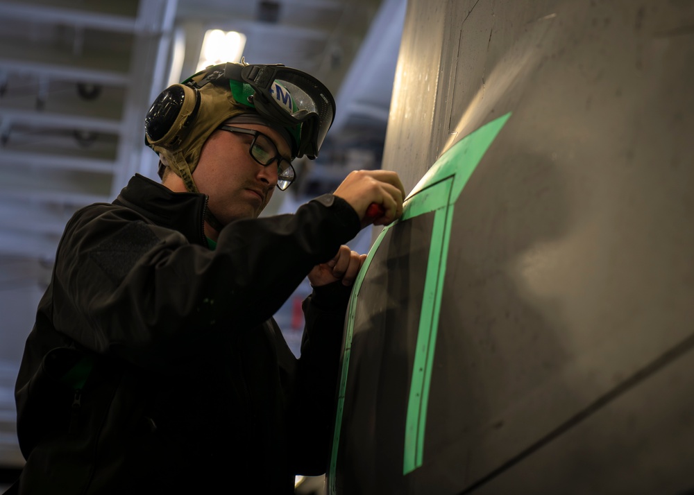 USS Carl Vinson (CVN 70) Sailors Operate in the Pacific Ocean