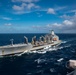 USS Ronald Reagan (CVN 76) conducts a replenishment-at-sea with USNS Rappahannock (T-AO 204)