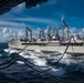 USS Ronald Reagan (CVN 76) conducts a replenishment-at-sea with USNS Rappahannock (T-AO 204)