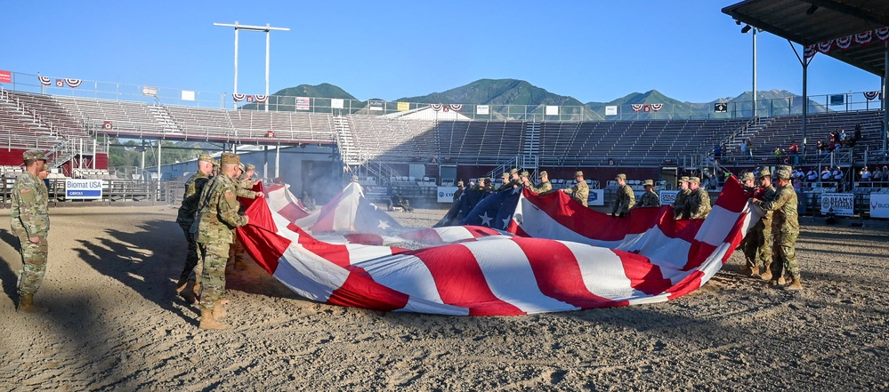 Utah National Guard supports 25th annual Spanish Fork Flag Retirement Ceremony