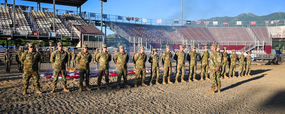 Utah National Guard supports 25th annual Spanish Fork Flag Retirement Ceremony