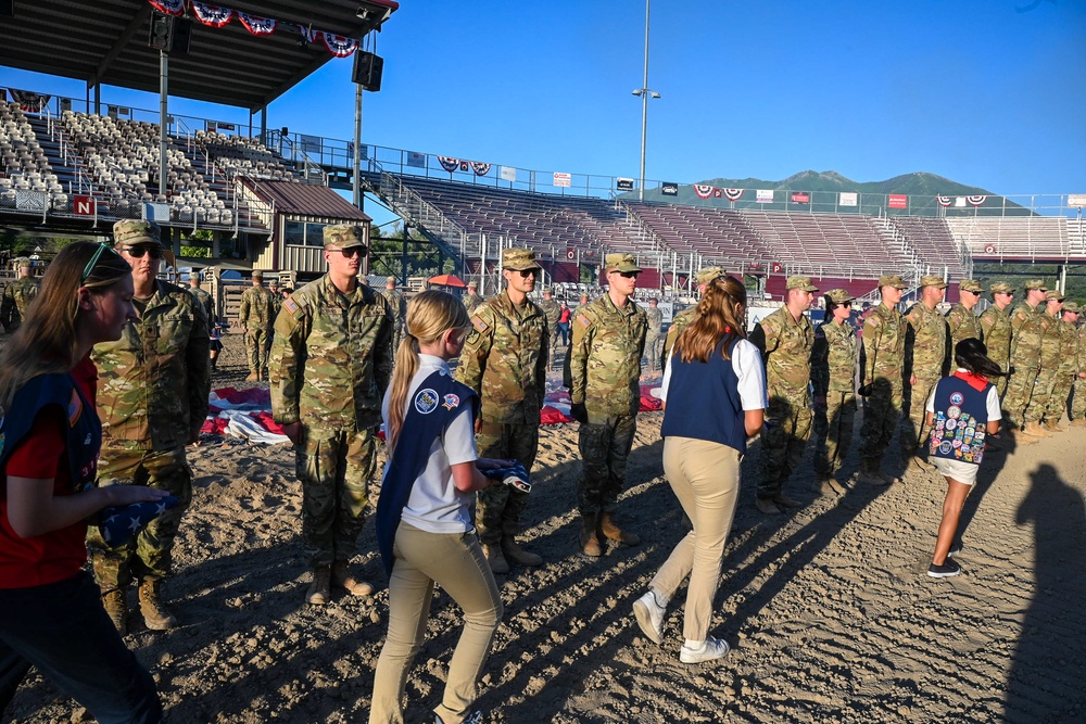 Utah National Guard supports 25th annual Spanish Fork Flag Retirement Ceremony