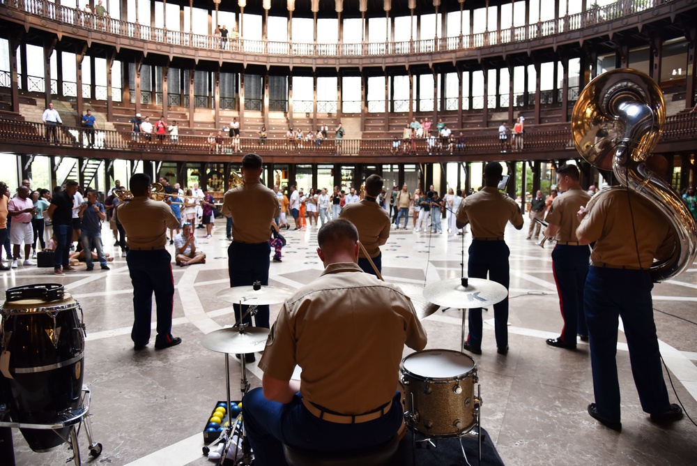 UNITAS 2023: Marine Forces Reserve Band performs with U.S. Fleet Forces Band