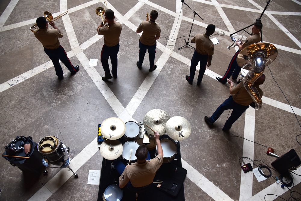 UNITAS 2023: Marine Forces Reserve Band performs with U.S. Fleet Forces Band