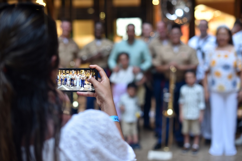 UNITAS 2023: Marine Forces Reserve Band performs with U.S. Fleet Forces Band