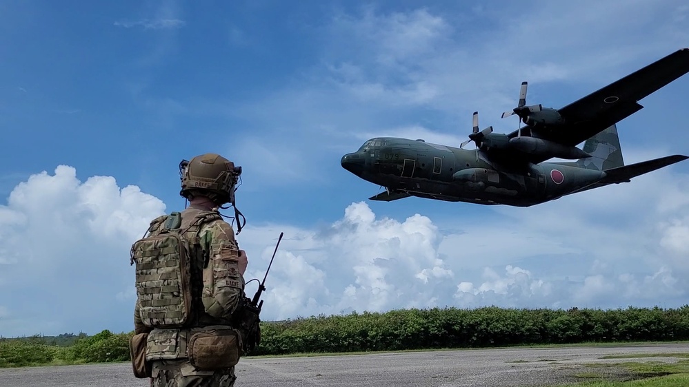 621st AMSOS, AMLOS, and EAGLEs Land in Tinian for Mobility Guardian 23