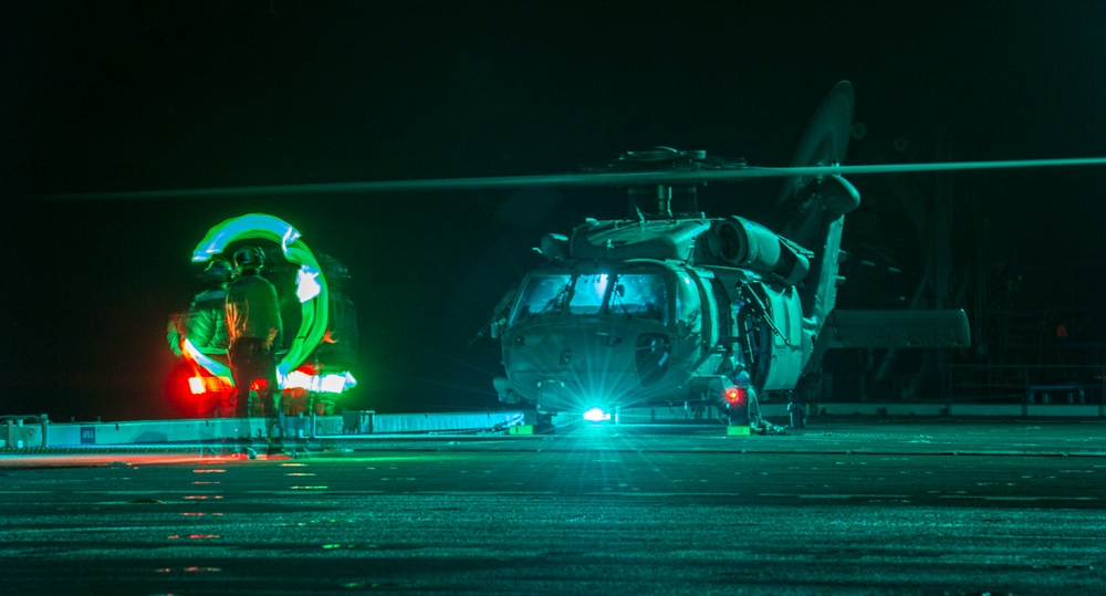 USS Lewis B. Puller Helo Night Operations