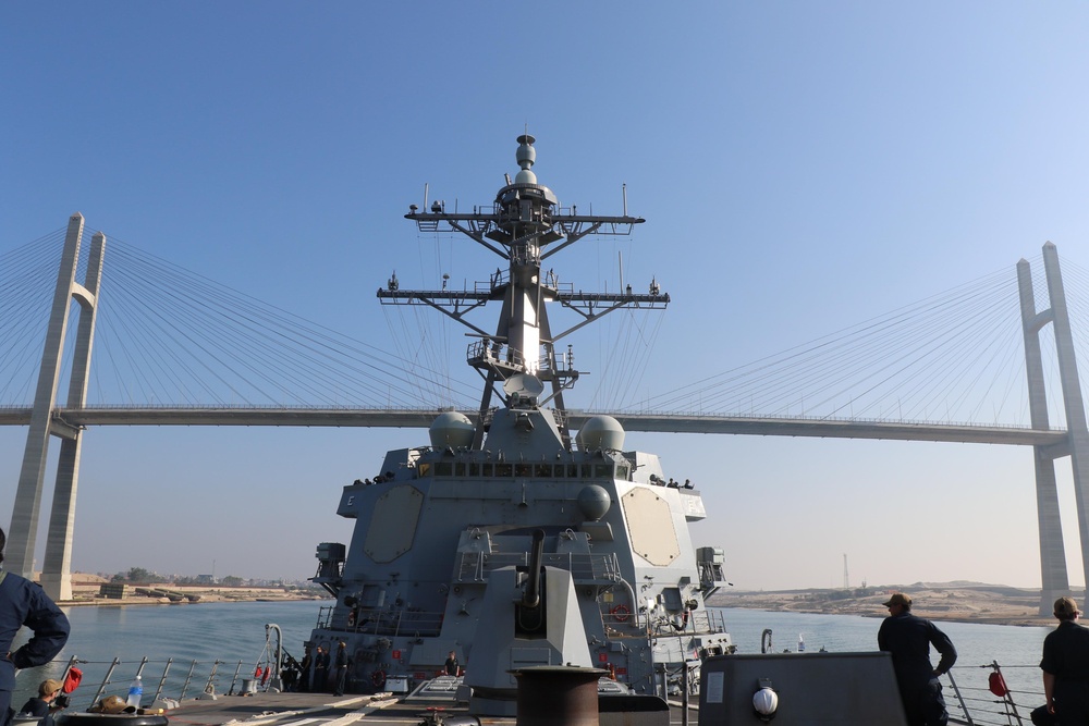 USS Thomas Hudner Transits the Suez Canal