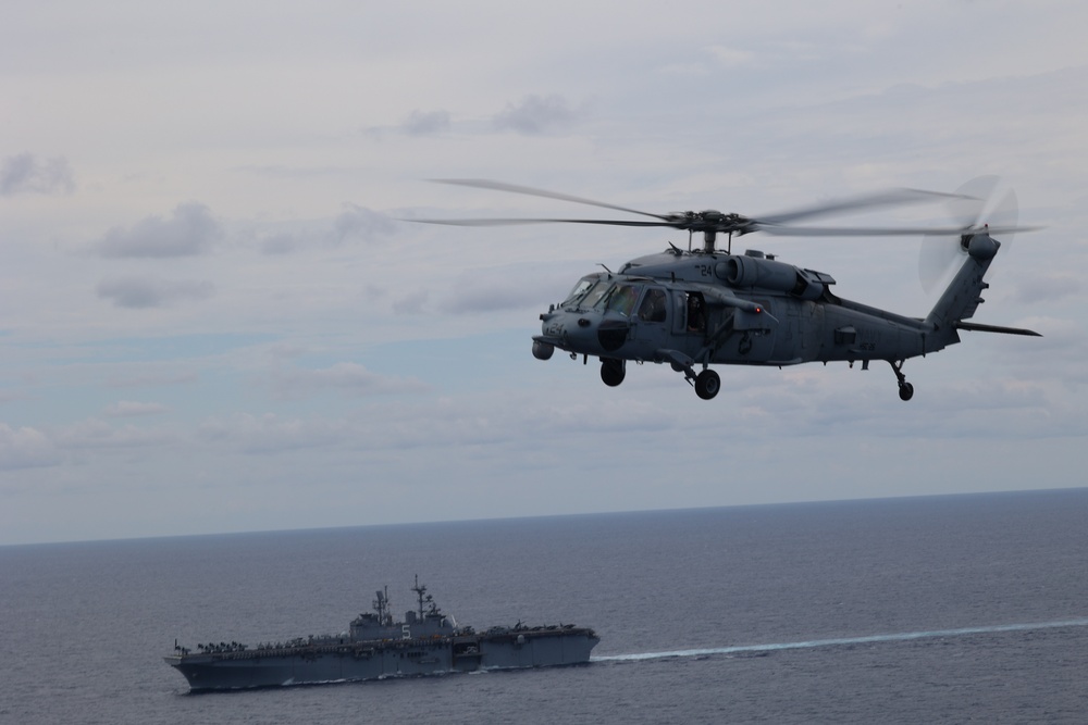 MH-60S Seahawk Conducts Routine Operations with USS Bataan