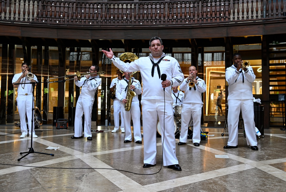 Navy Band Plays in Cartagena, Colombia