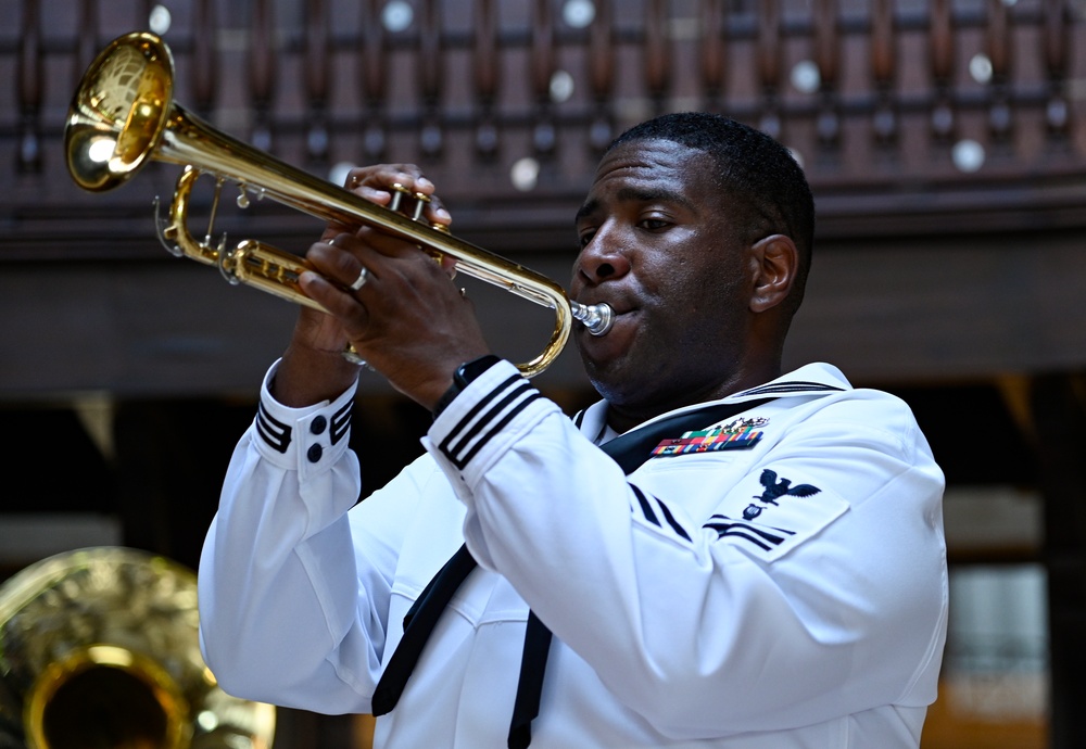 Navy Band Plays in Cartagena, Colombia