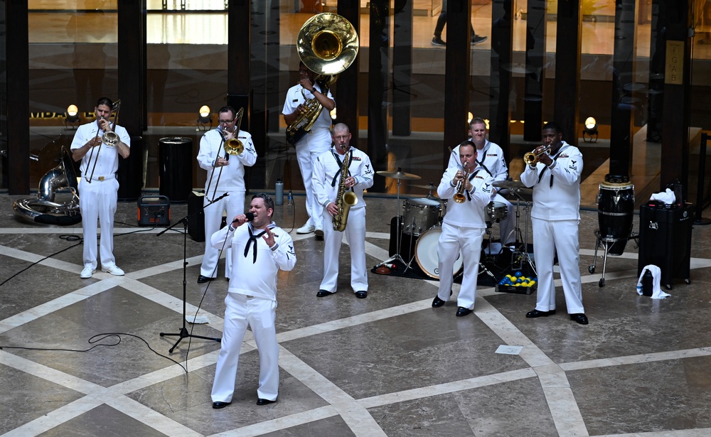 Navy Band Plays in Cartagena, Colombia